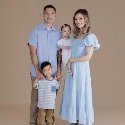 01-Studio-Amelie-One Family of four during a professional family photography session at a Monrovia portrait studio